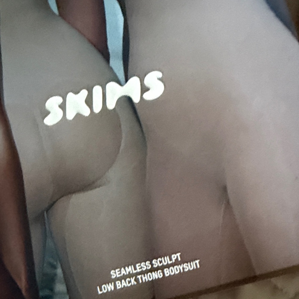 SKIMS Seamless Sculpt Low Back Thong Bodysuit in Sand